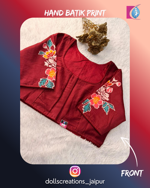Batik Blouse (Maroon) DC2302