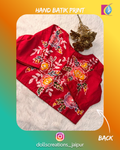 Batik Blouse (Cherry Red) DC2302
