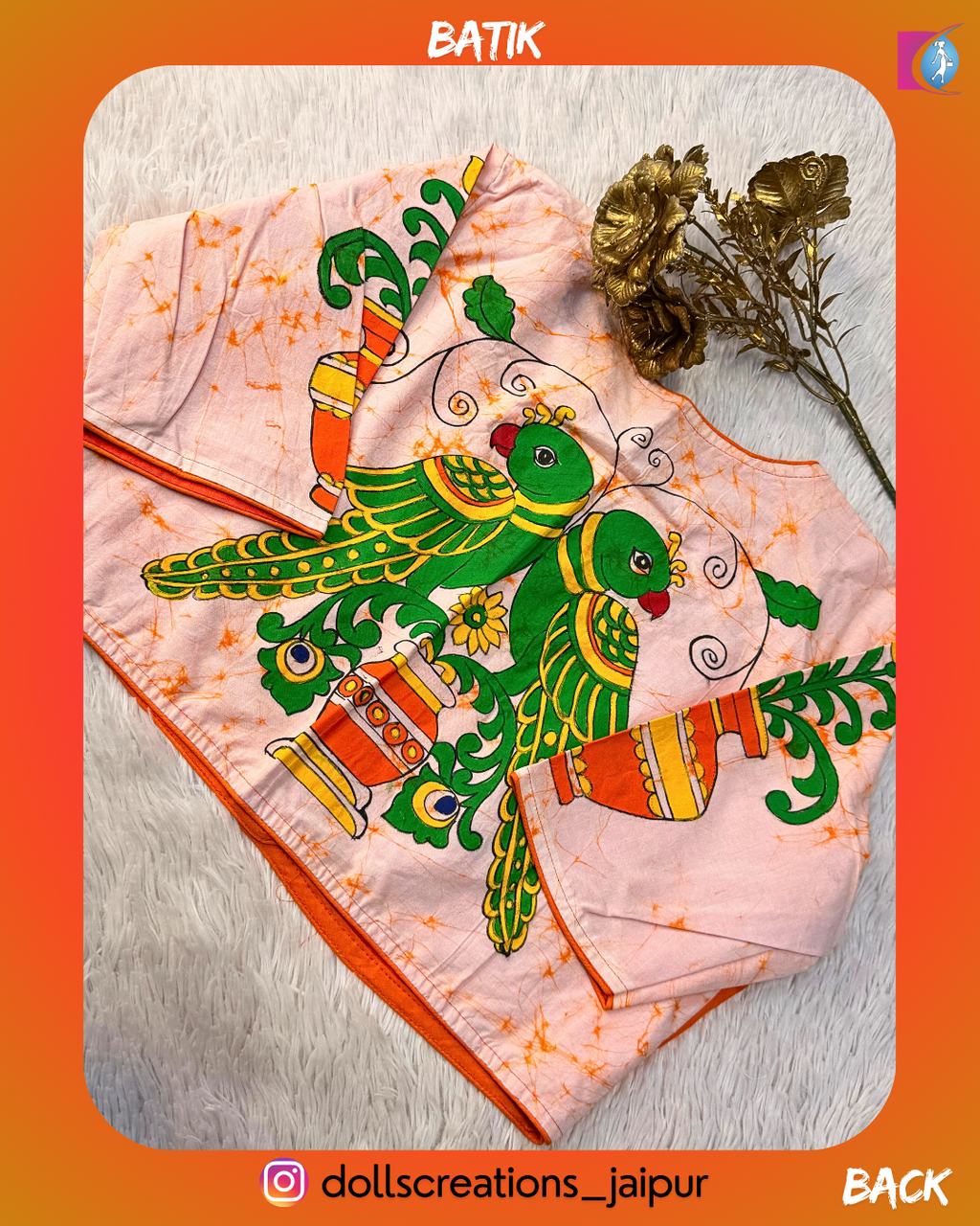 Batik Blouse (ORANGE)