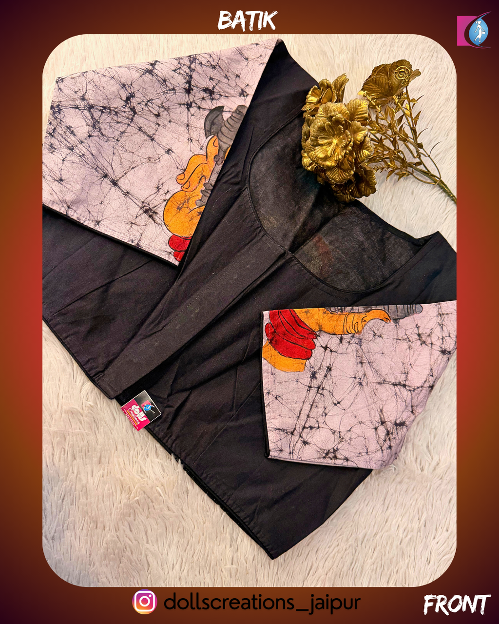 Batik Blouse (BLACK)