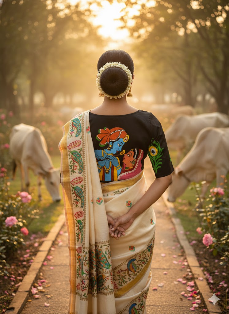 Radha Krishna (Hand painted)