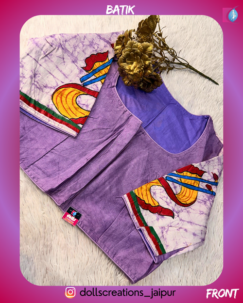 Batik Blouse (LEVENDER)