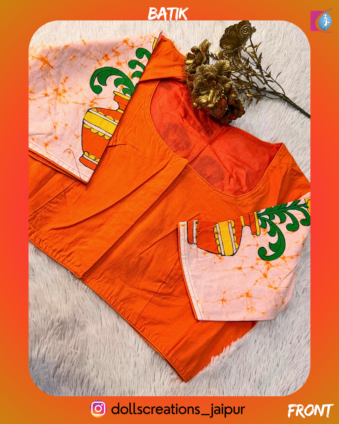 Batik Blouse (ORANGE)